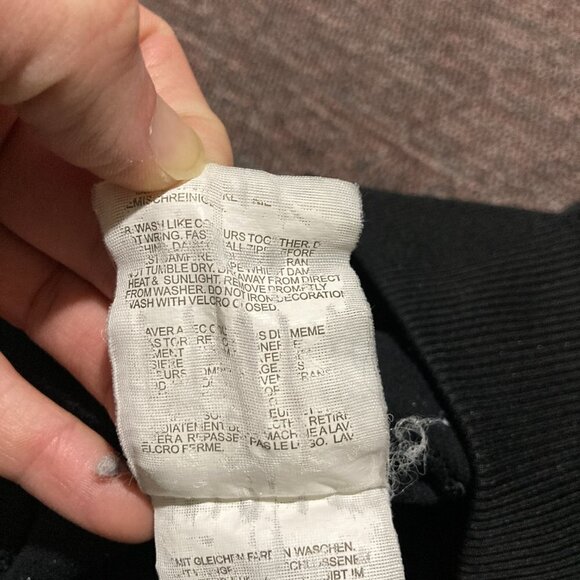 Bench Full Zip Track Jacket Embroidered Spellout Black Grey Zipper Pockets Small - Picture 10 of 13